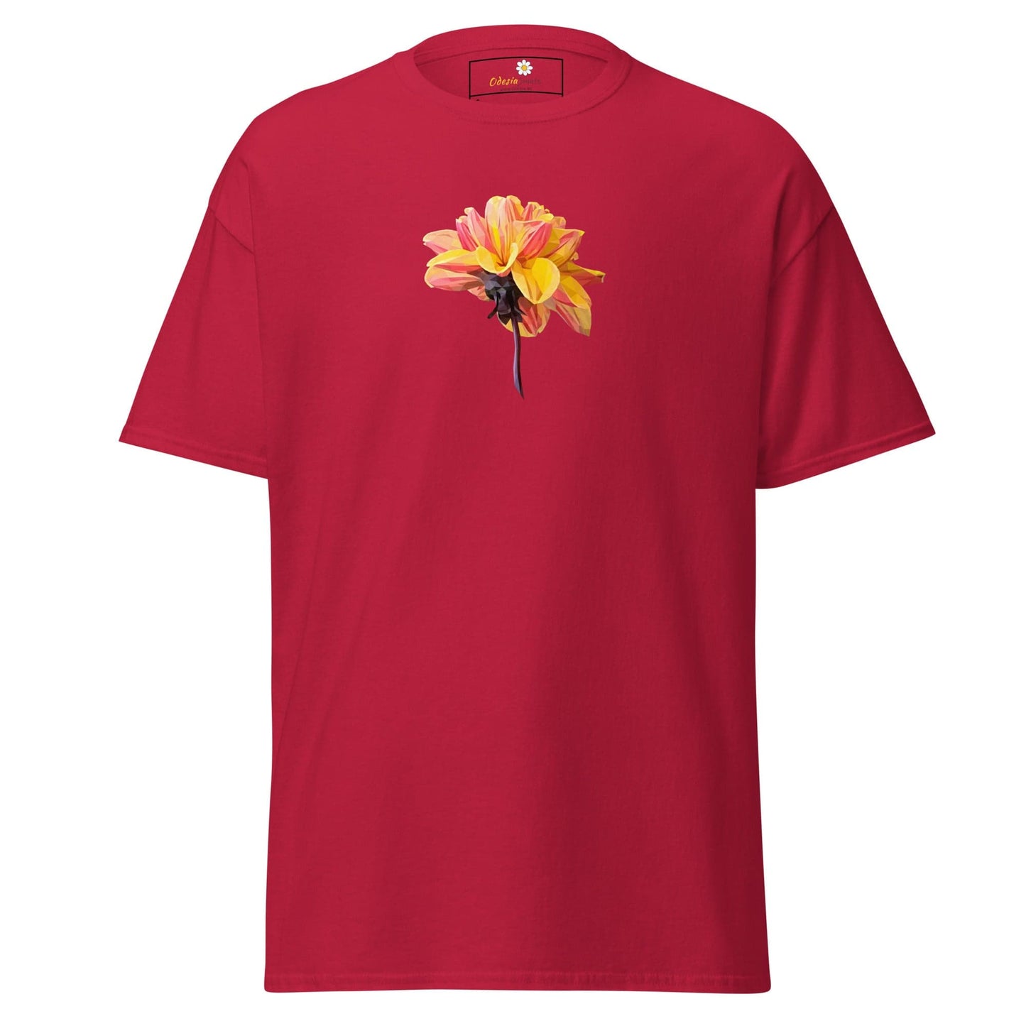 Unisex classic t-shirt - NATURE RED YELLOW FLOWER - REGULAR - Cardinal / S