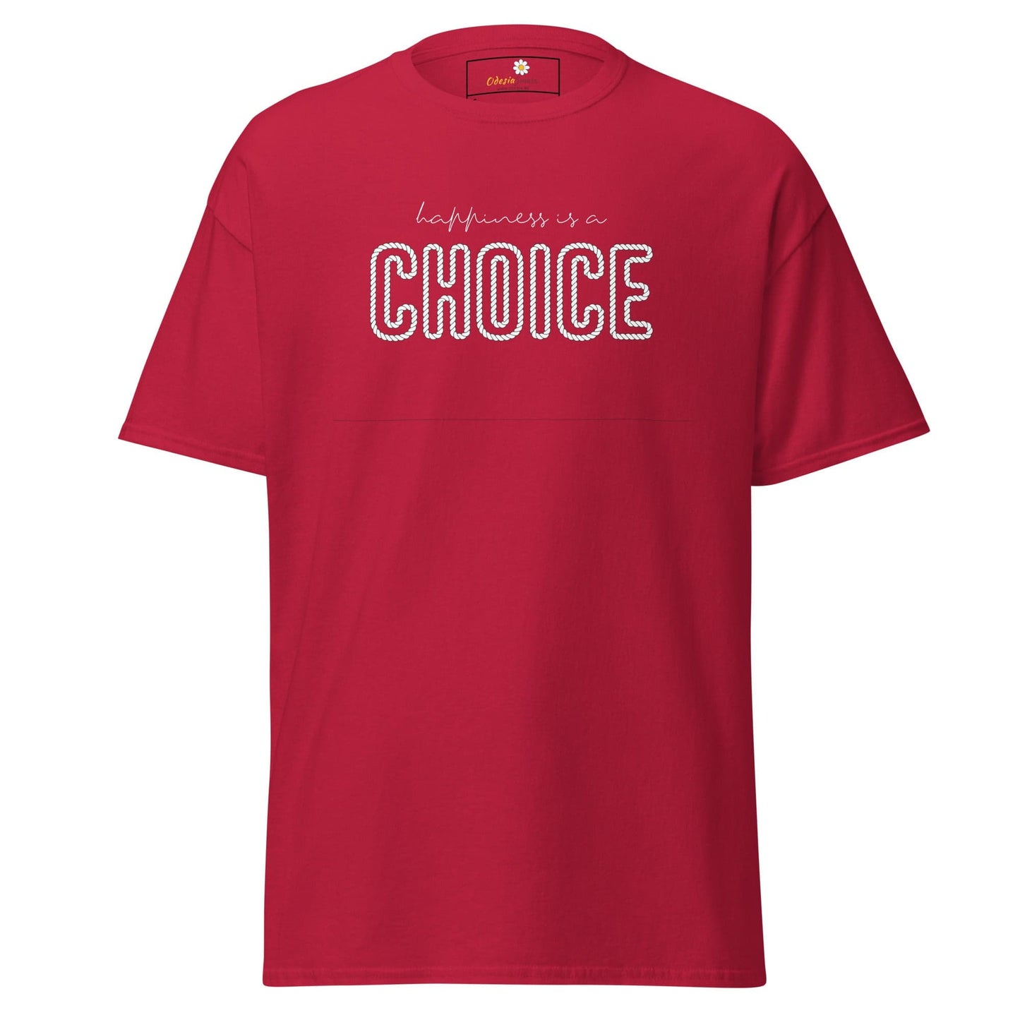 Unisex classic t-shirt - TEST POSITIVE HAPINESS CHOICE - REGULAR - Cardinal / S