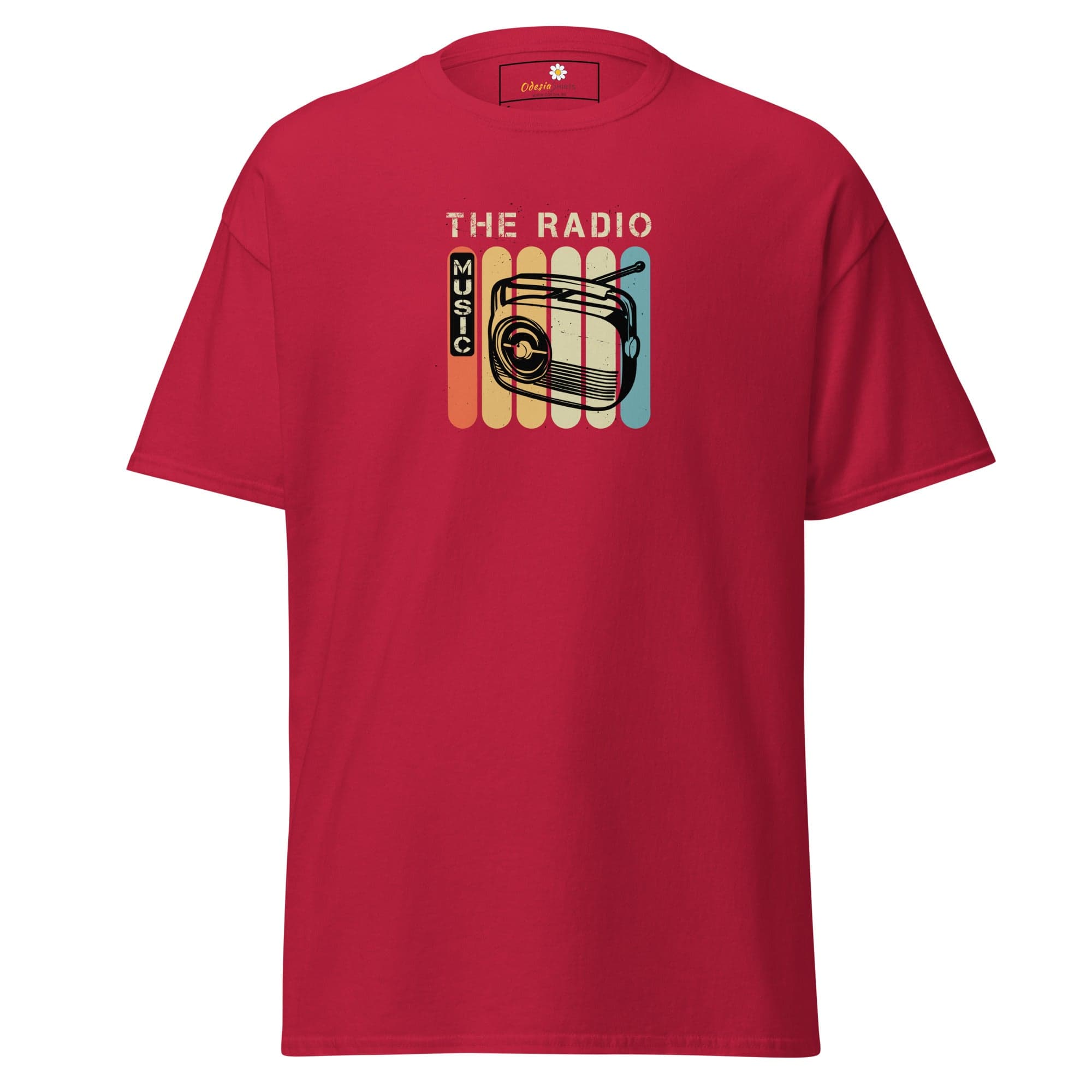 Unisex classic t-shirt - MUSIC THE RADIO - REGULAR - Cardinal / S