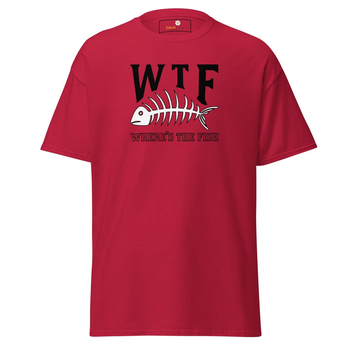 Unisex classic t-shirt - FUN WHERES THE FISH - REGULAR - Cardinal / S