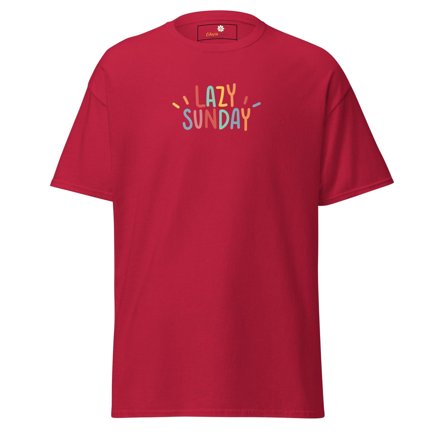 Unisex classic tee - MISC LAZY SUNDAY - REGULAR - Cardinal / S