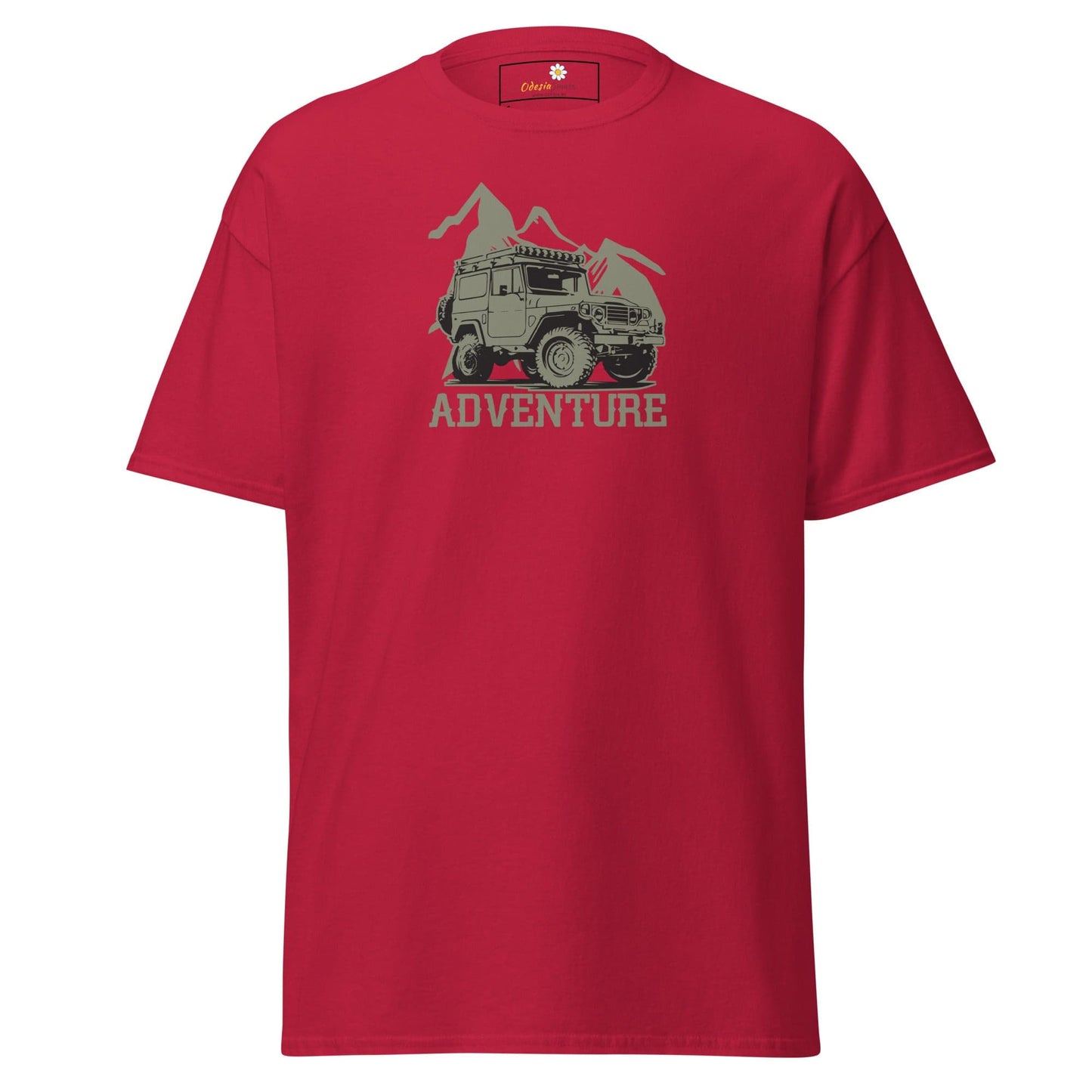 Unisex classic t-shirt - MOTOR ADVENTURE 4X4 - REGULAR - Cardinal / S