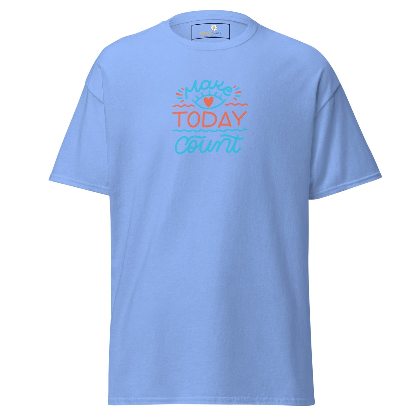 Unisex classic t-shirt - TEXT TODAY COUNT - REGULAR - Carolina Blue / S
