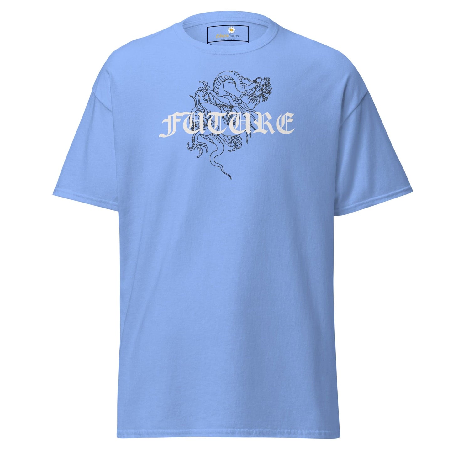Unisex classic tee - MYSTIC FUTURE DRAGON - REGULAR - Carolina Blue / S