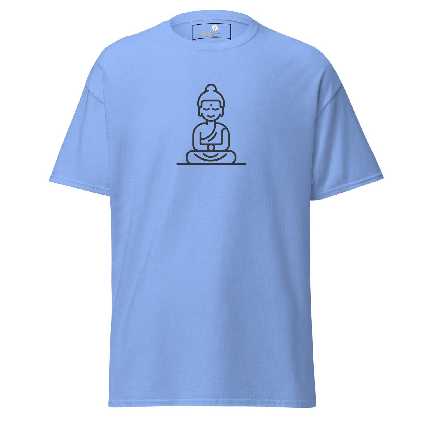 Unisex classic t-shirt - MYSTIC MONK MEDITATING - REGULAR - Carolina Blue / S