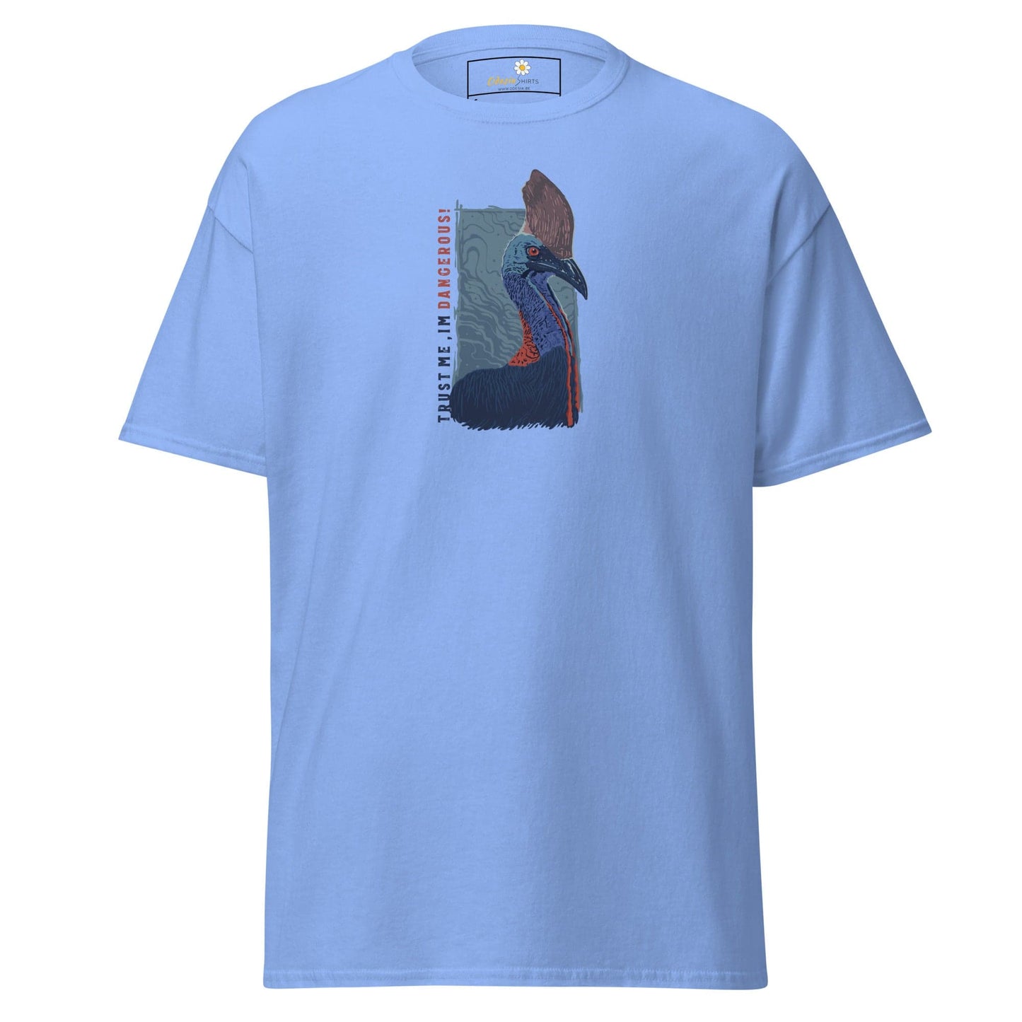 Unisex classic t-shirt - WILD LIFE DANGEROUS - REGULAR - Carolina Blue / S