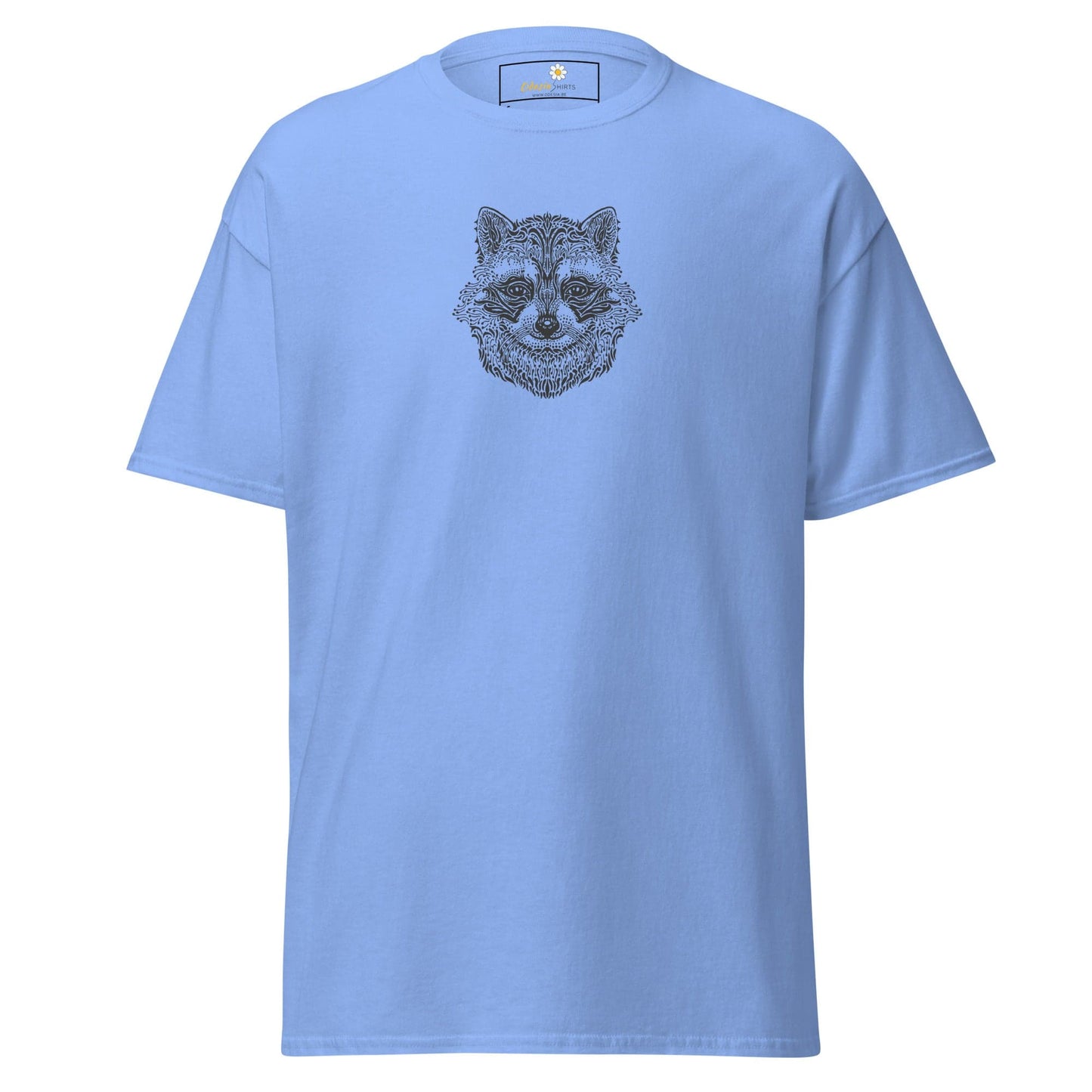 Unisex classic tee - WILD LIFE RACCOON - REGULAR - Carolina Blue / S