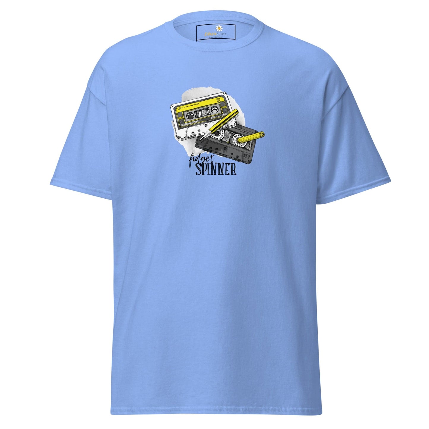 Unisex classic t-shirt - MUSIC TAPE SPINNER - REGULAR - Carolina Blue / S