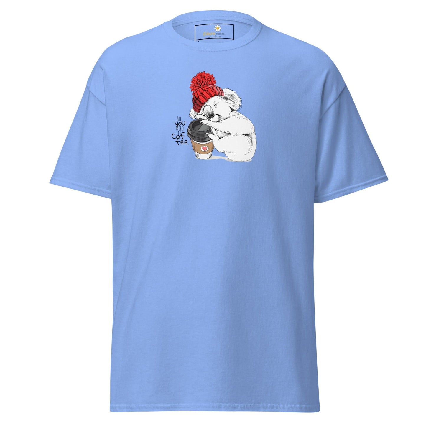Unisex classic tee - WILD LIFE FUN KOALA - REGULAR - Carolina Blue / S