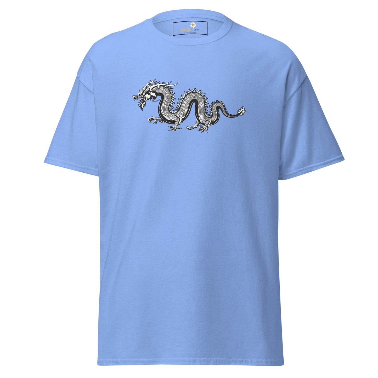 Unisex classic t-shirt - MYSTIC GREY DRAGON - REGULAR - Carolina Blue / S
