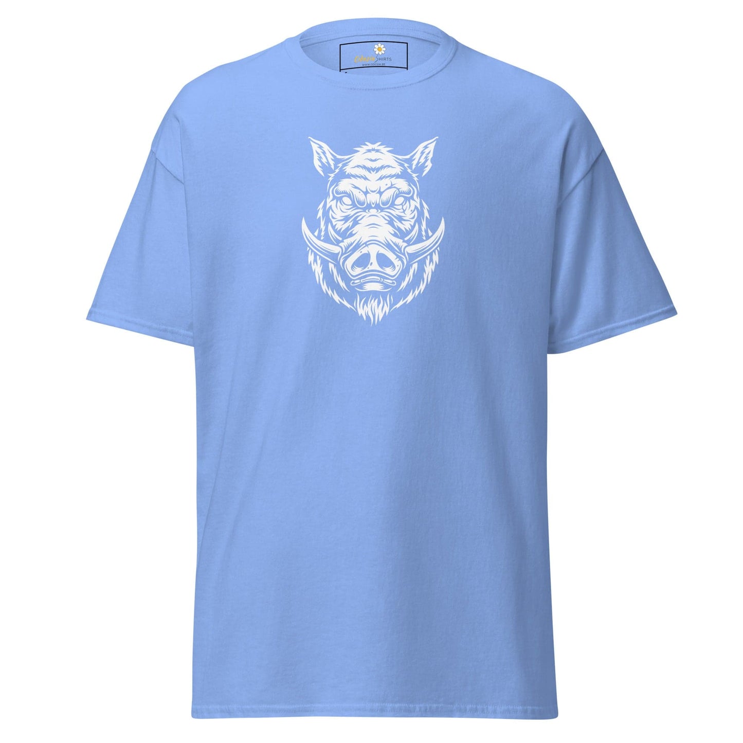 Unisex classic t-shirt - WILD LIFE PIG - REGULAR - Carolina Blue / S