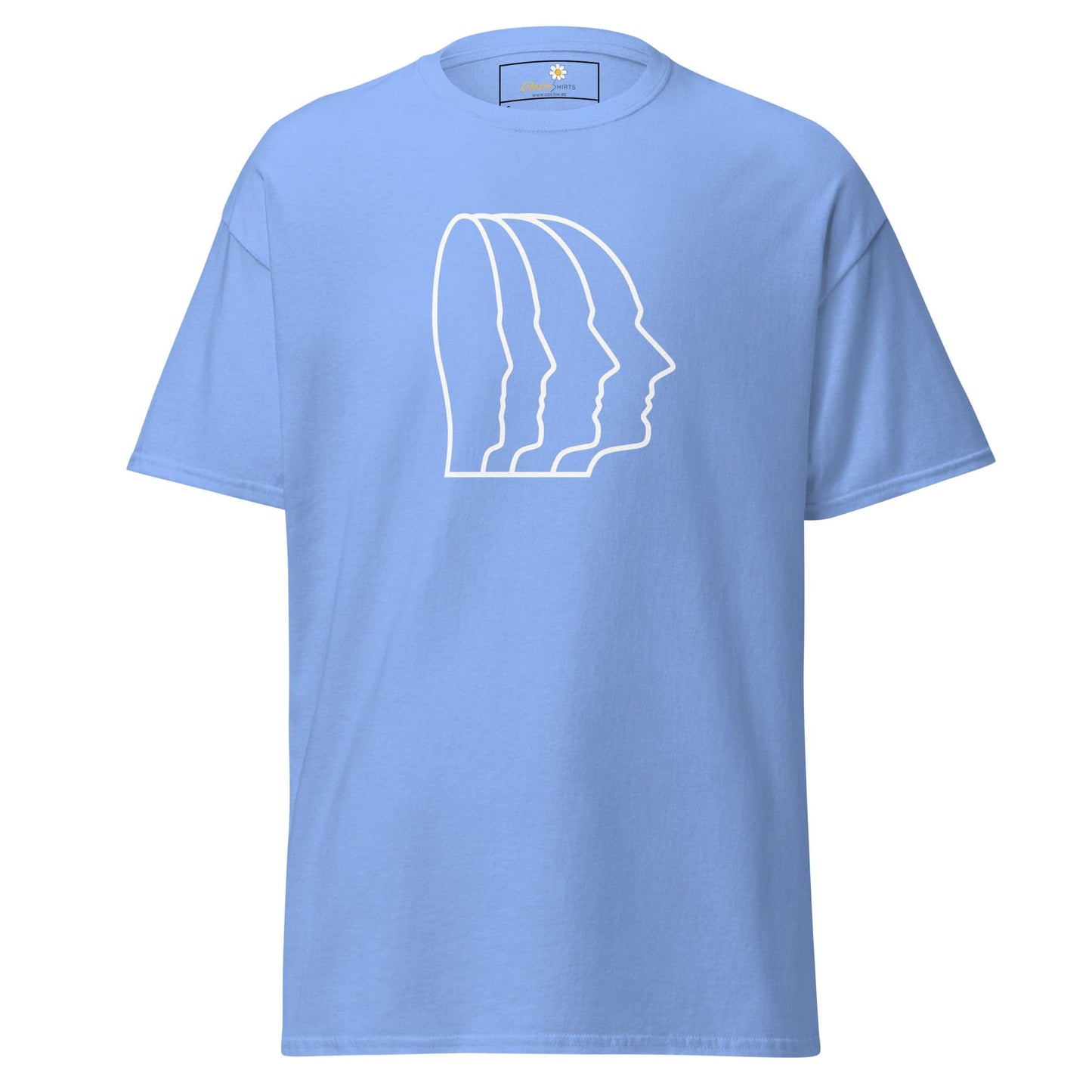 Unisex classic tee - ABSTRACT HEAD ONE - REGULAR - Carolina Blue / S