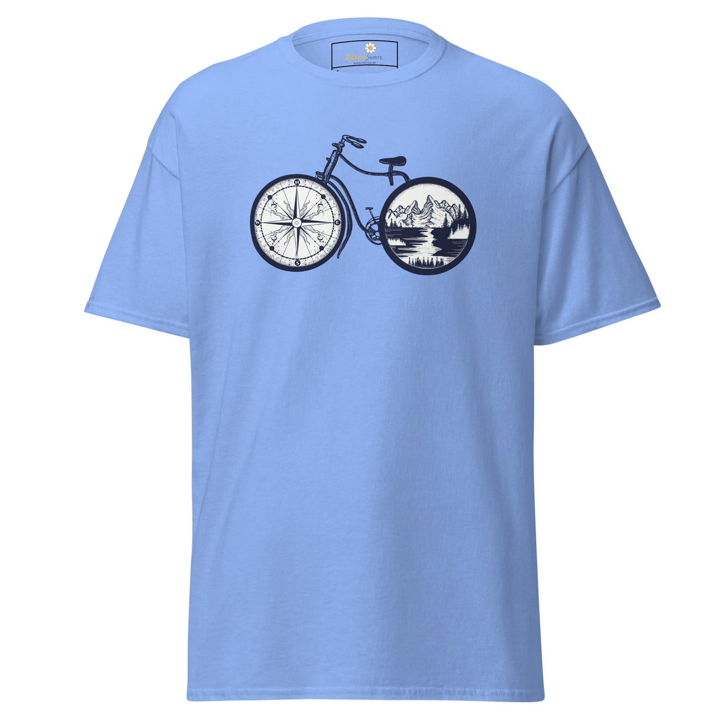 Unisex classic t-shirt - SPORT BIKE DIRECTION MOUNTAINS - REGULAR - Carolina Blue / S