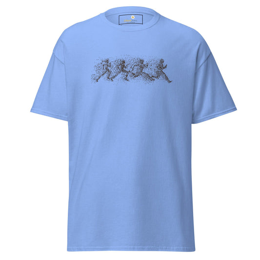 Unisex classic t-shirt - FANTASY DOTS MEN RUNNING - REGULAR - Carolina Blue / S