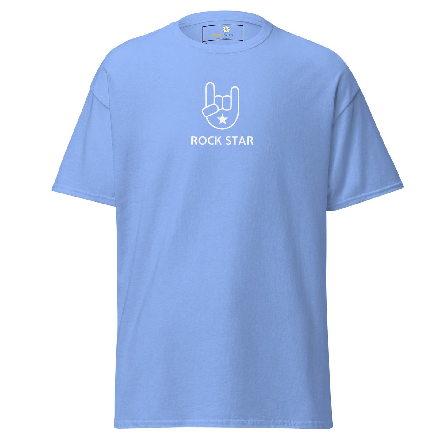 Unisex classic tee - MUSIC ROCK STAR - REGULAR - Carolina Blue / S