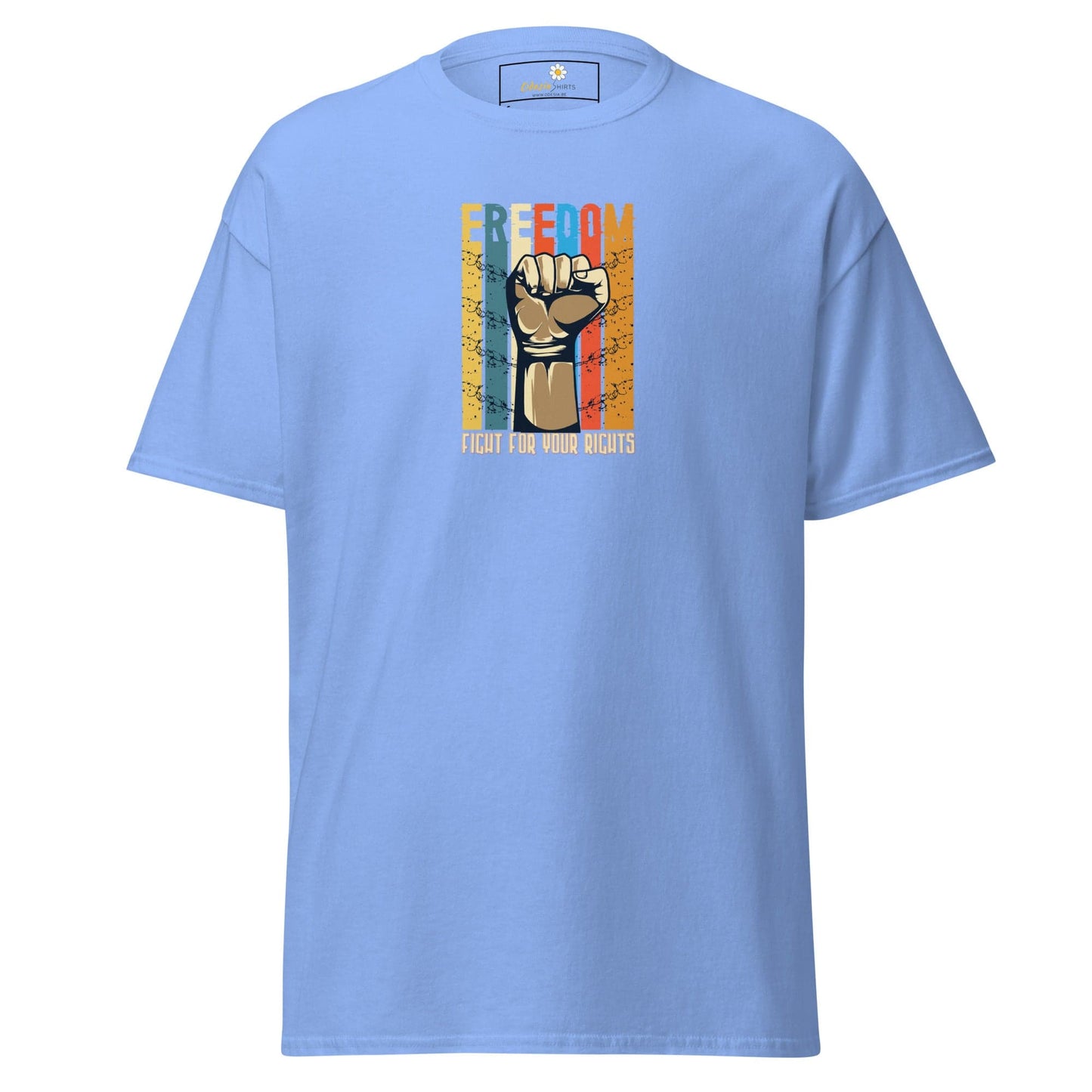 Unisex classic tee - MISC FIGHT FOR FREEDOM - REGULAR - Carolina Blue / S