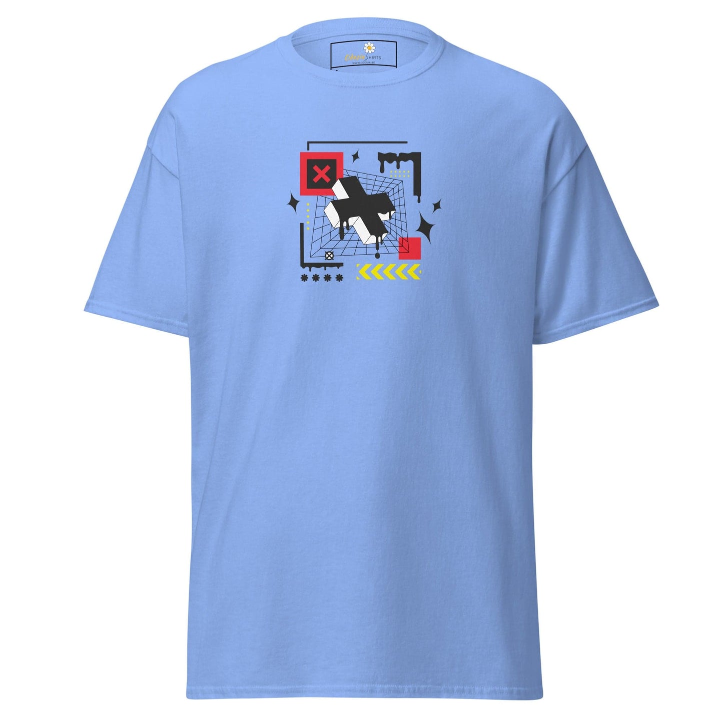 Unisex classic t-shirt - ABSTRACT FIGURES - REGULAR - Carolina Blue / S