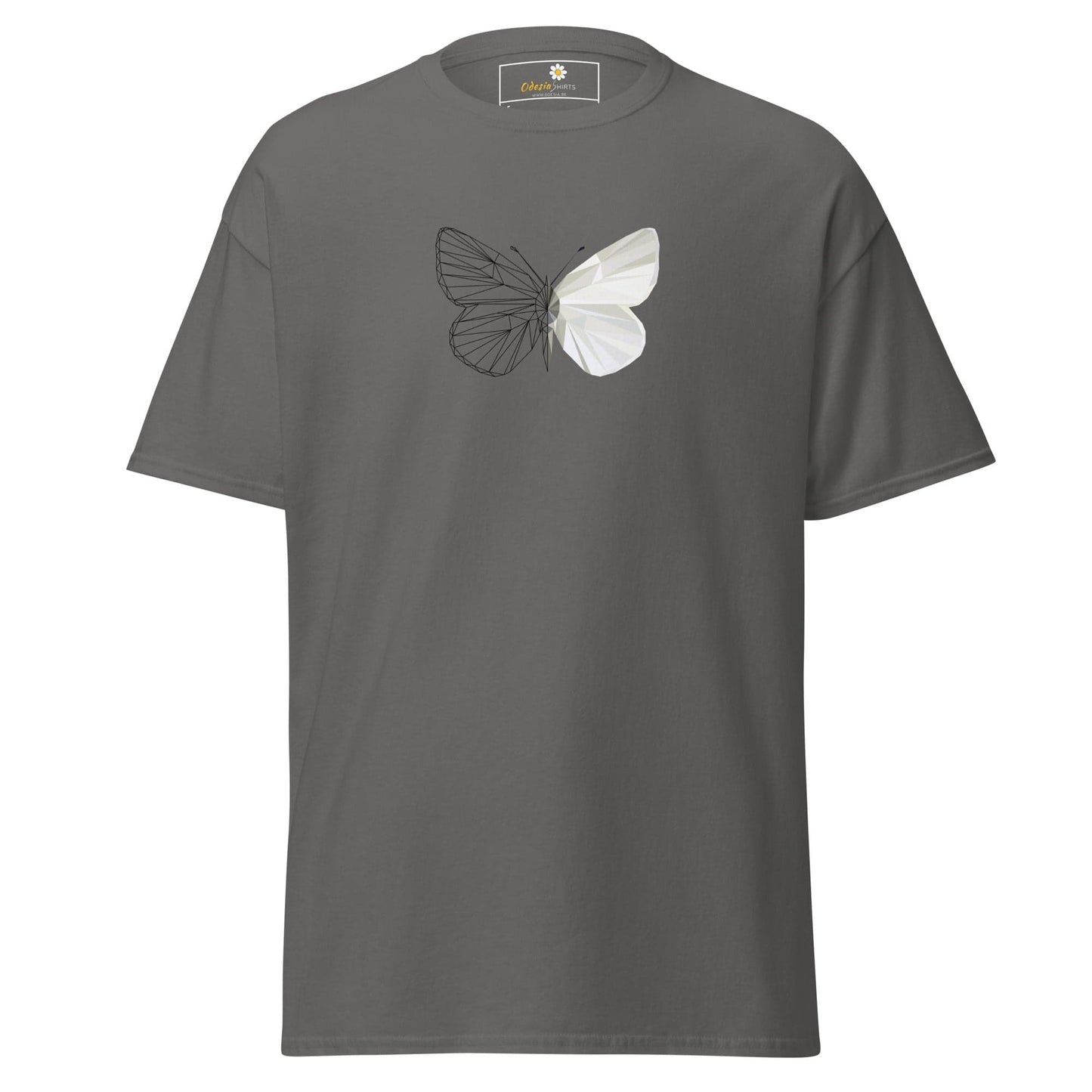 Unisex classic tee - ANIMALS BUTTERFLY - REGULAR - Charcoal / S