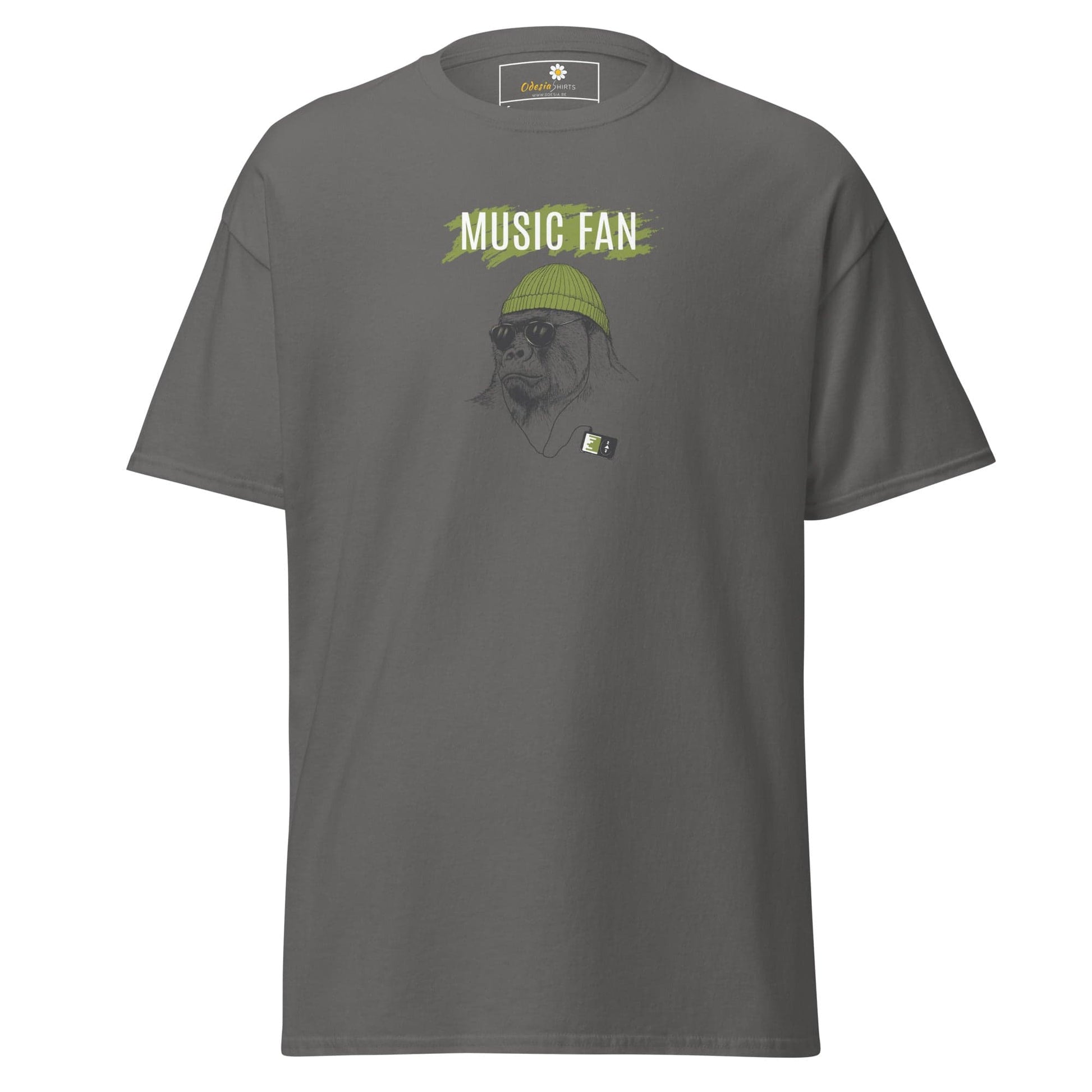 Unisex classic t-shirt - WILD LIFE MUSIC GORILLA - REGULAR - Charcoal / S