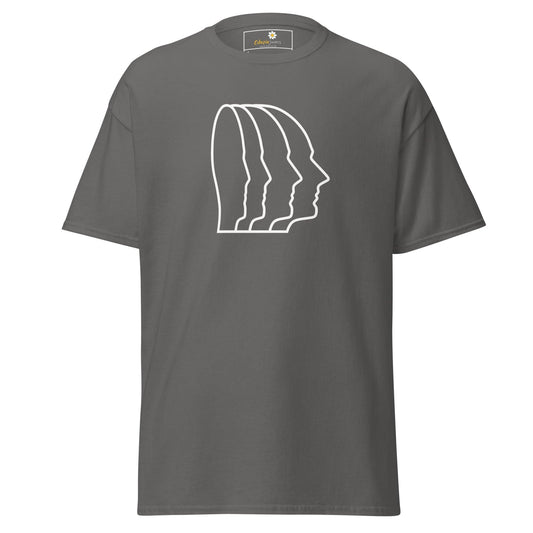 Unisex classic tee - ABSTRACT HEAD ONE - REGULAR - Charcoal / S