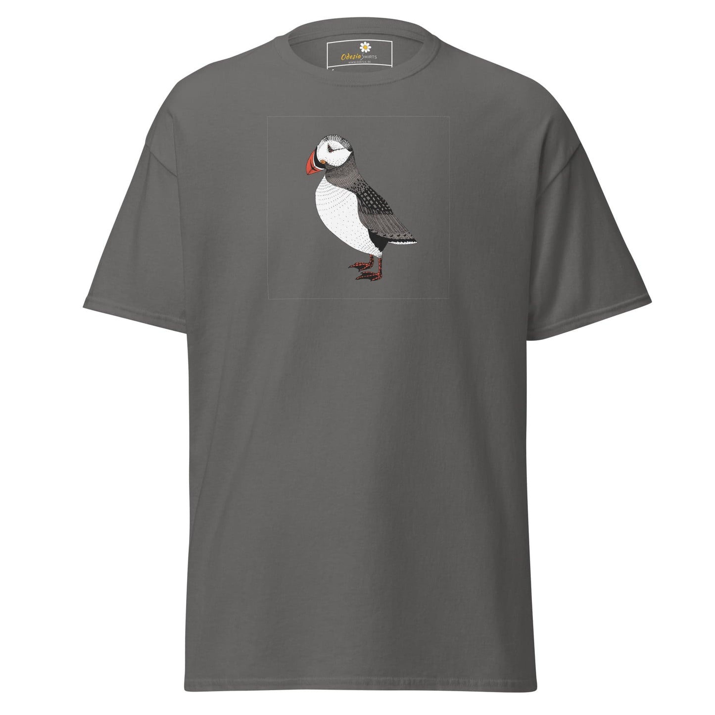 Unisex classic tee - WILD LIFE WALKING BIRD - REGULAR - Charcoal / S
