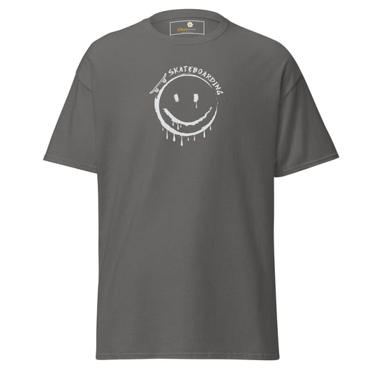 Unisex classic tee - SPORT SKATEBOARDING SMILE - REGULAR - Charcoal / S