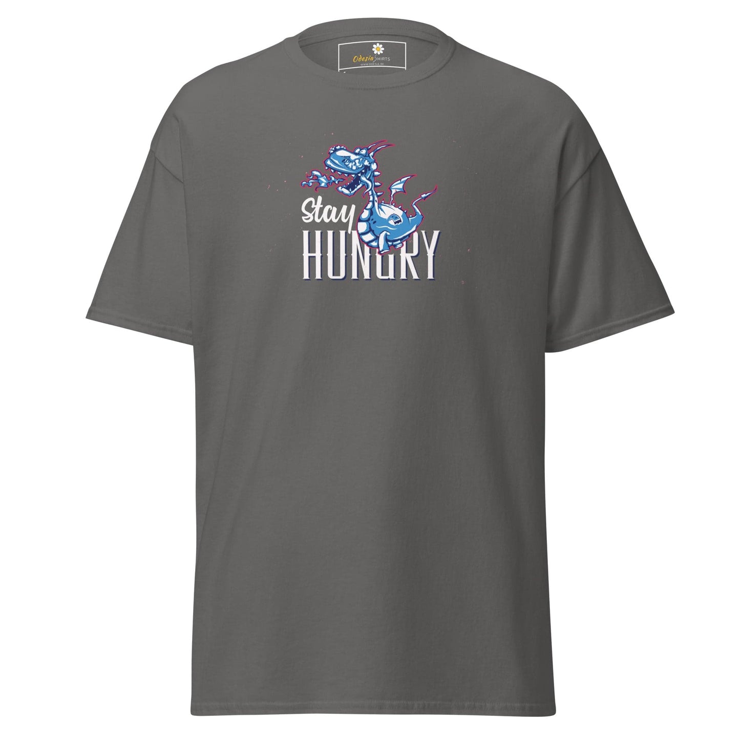 Unisex classic t-shirt - FUN STAY HUNGRY - REGULAR - Charcoal / S