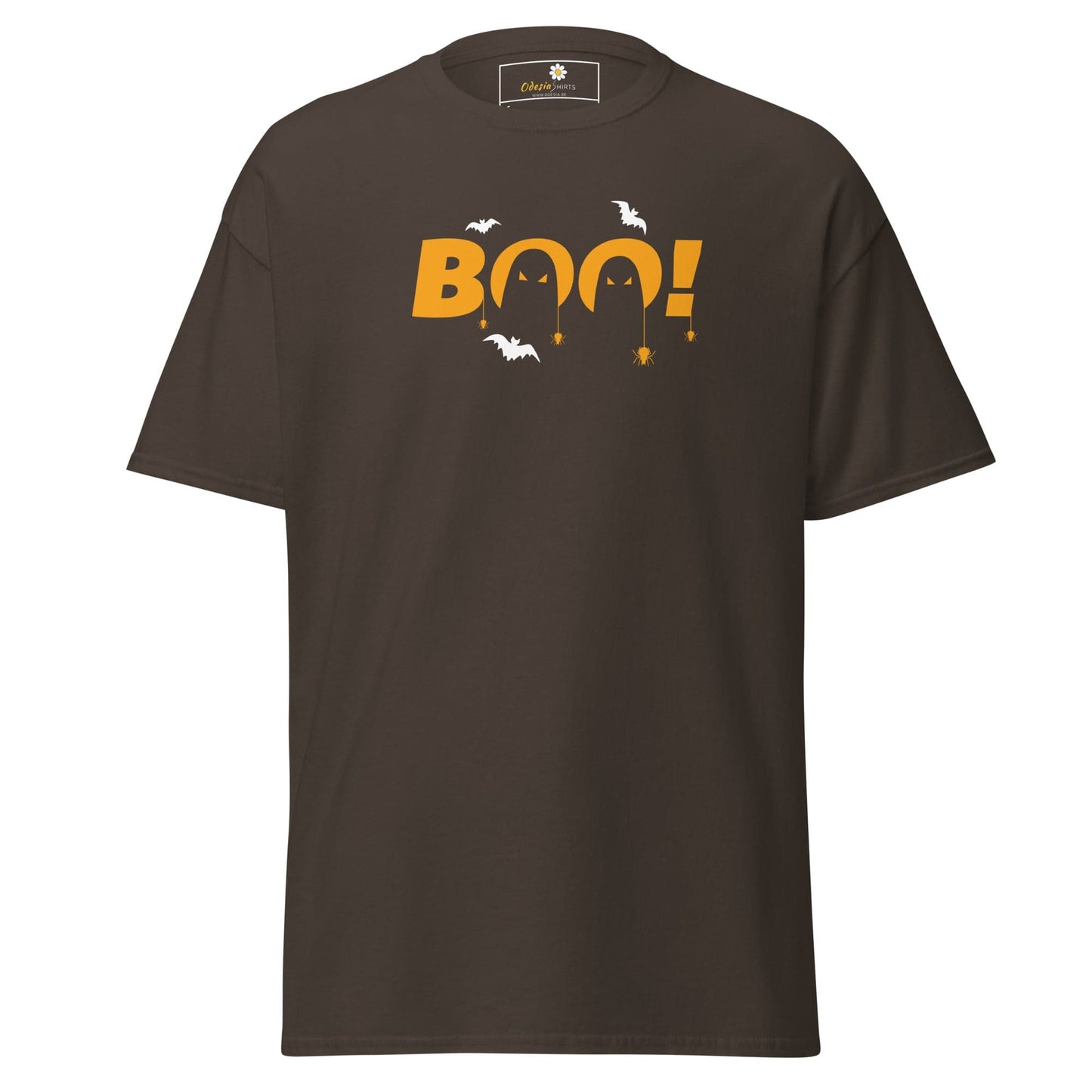 Unisex classic t-shirt - SEASONAL HALLOWEEN BOO - REGULAR - Dark Chocolate / S