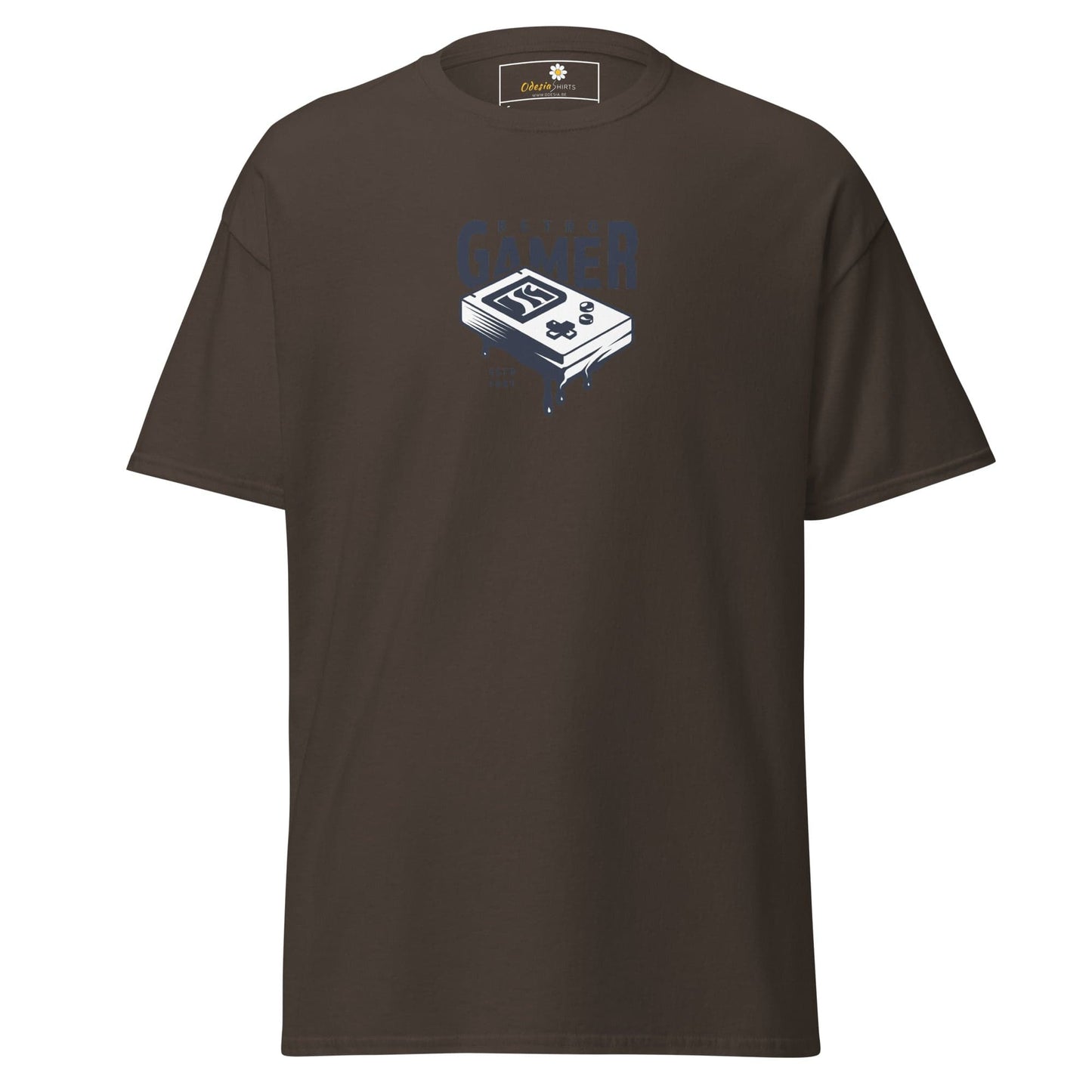 Unisex classic tee - IT RETRO GAMER - REGULAR - Dark Chocolate / S
