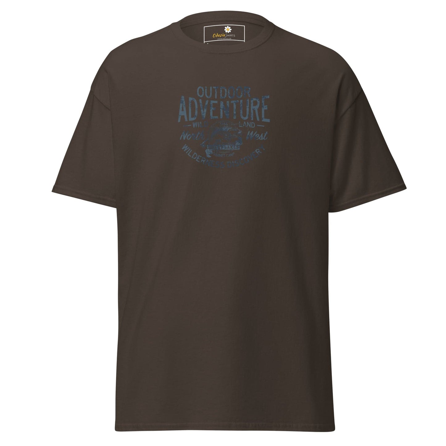 Unisex classic t-shirt - SPORT OUTDOOR ADVENTURE - REGULAR - Dark Chocolate / S