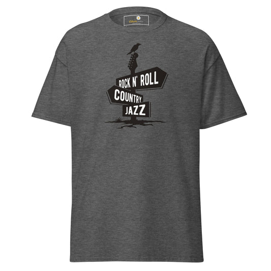 Unisex classic t-shirt - MUSIC DIRECTIONS - REGULAR - Dark Heather / S