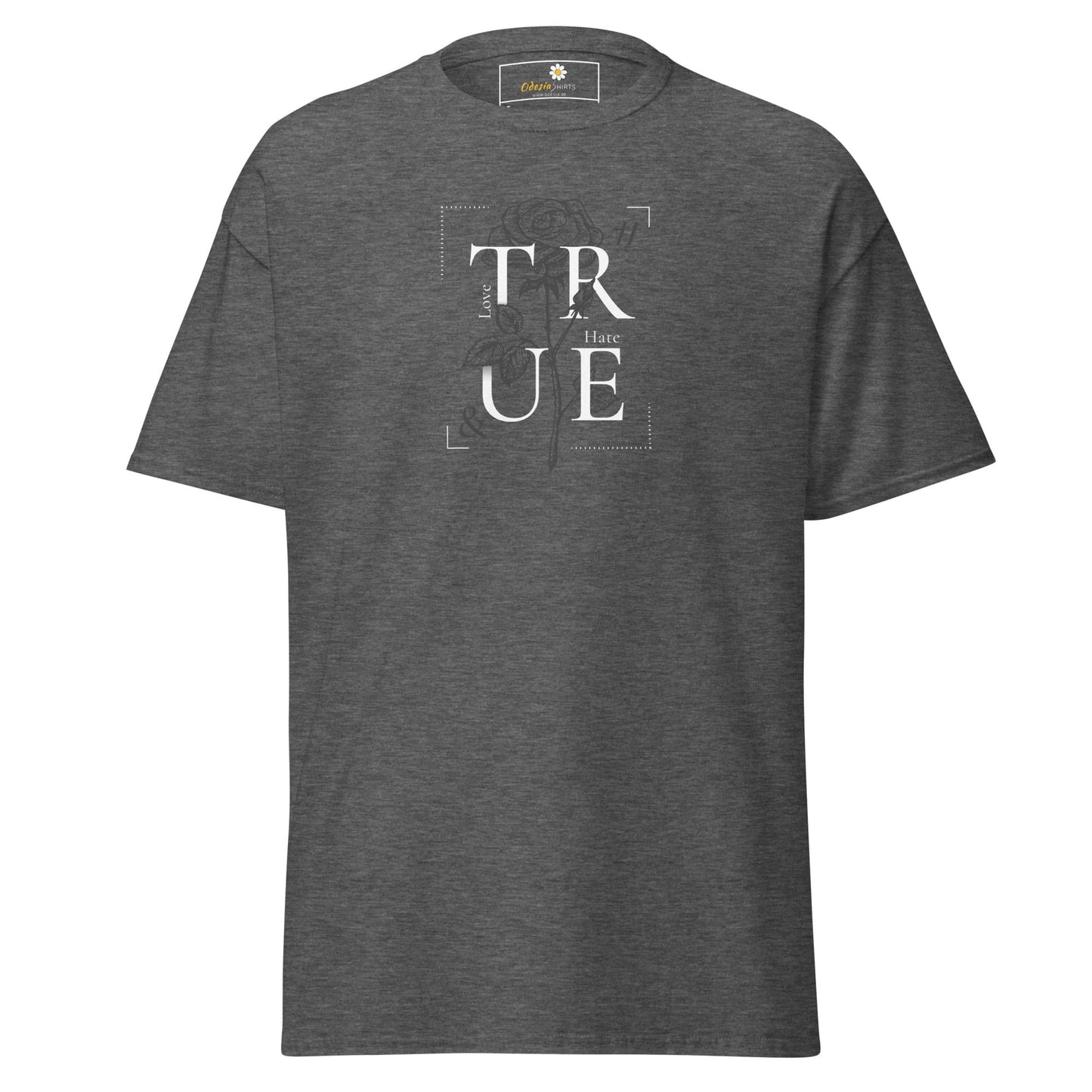 Unisex classic t-shirt - MISC TRUE ROSE - REGULAR - Dark Heather / S