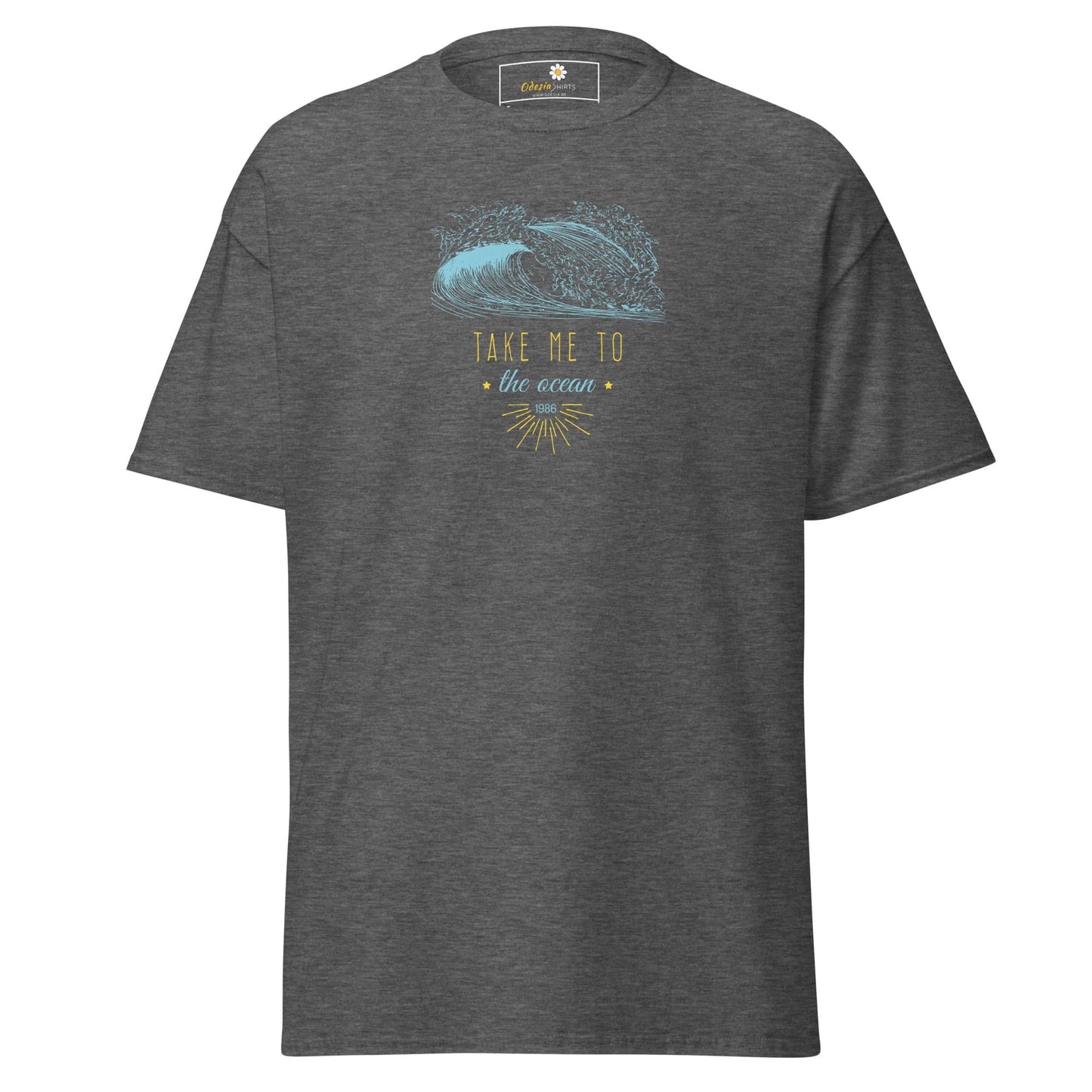 Unisex classic t-shirt - SEALIFE TAKE ME TO THE OCEAN - REGULAR - Dark Heather / S
