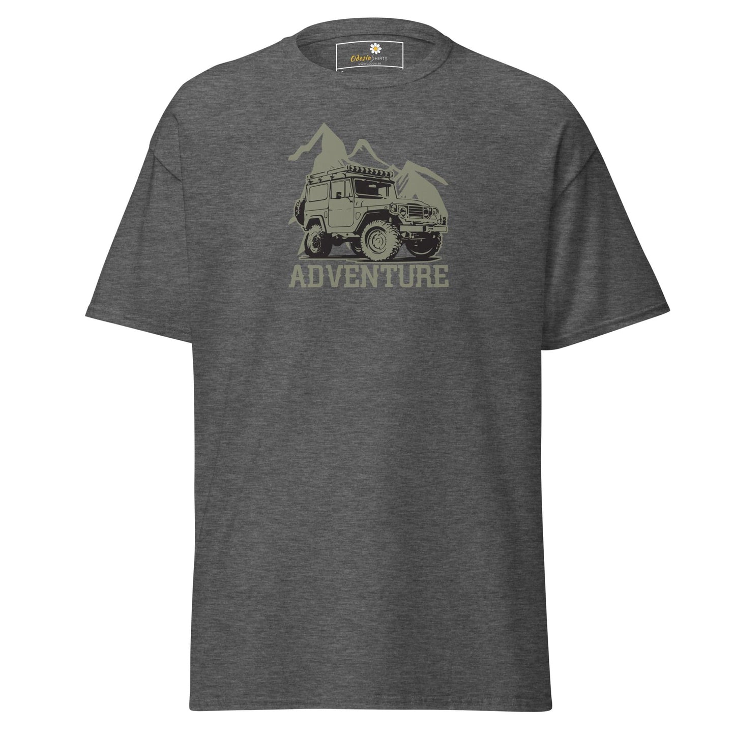 Unisex classic t-shirt - MOTOR ADVENTURE 4X4 - REGULAR - Dark Heather / S