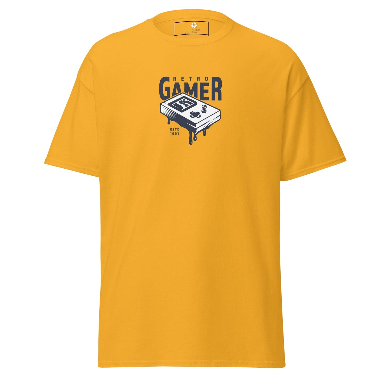 Unisex classic tee - IT RETRO GAMER - REGULAR - Gold / S