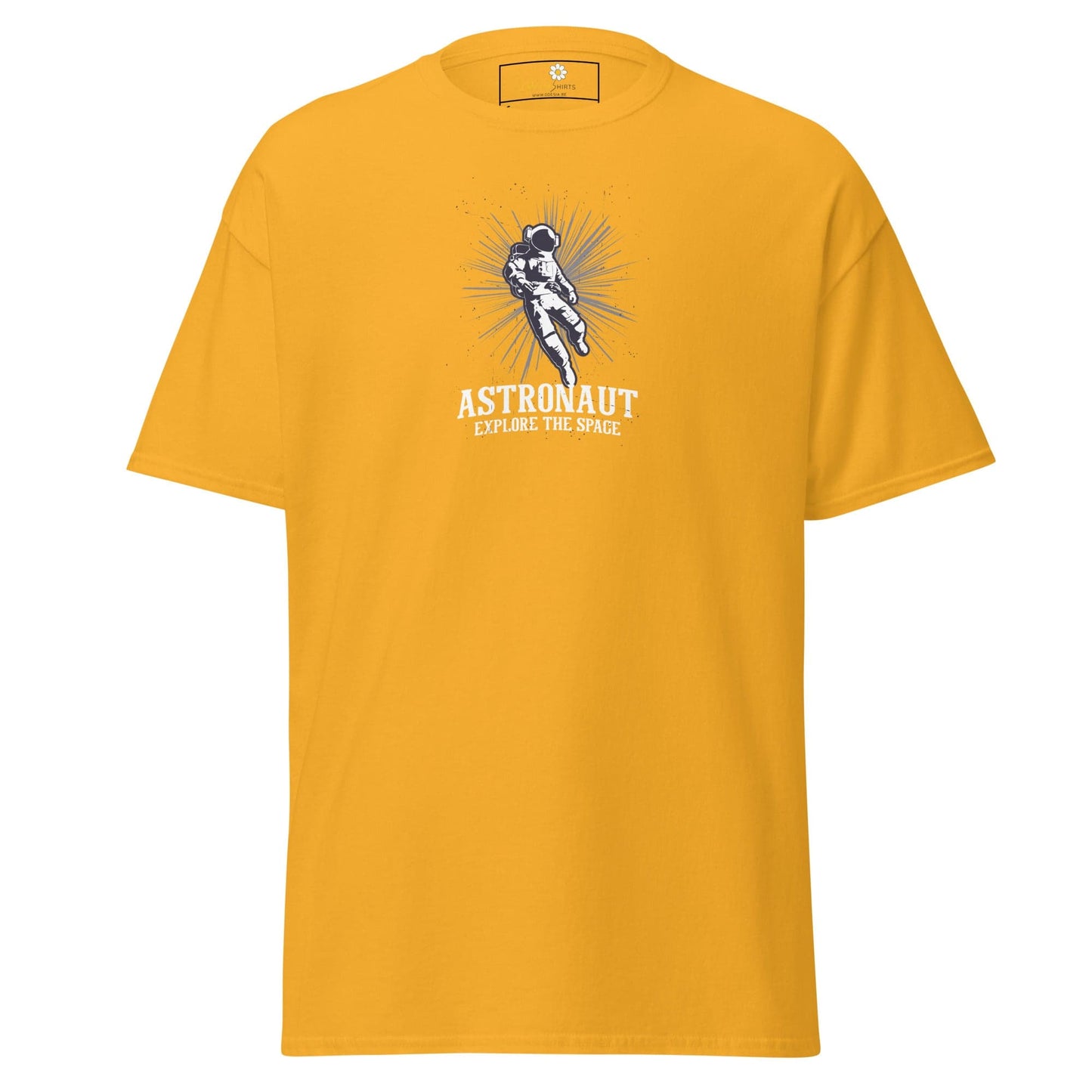 Unisex classic tee - ASTRONAUT EXPLORE SPACE - REGULAR - Gold / S