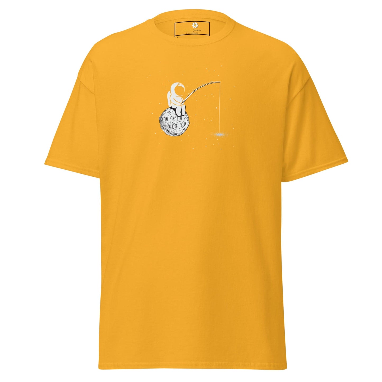 Unisex classic t-shirt - ASTRONAUT FISHING - REGULAR - Gold / S