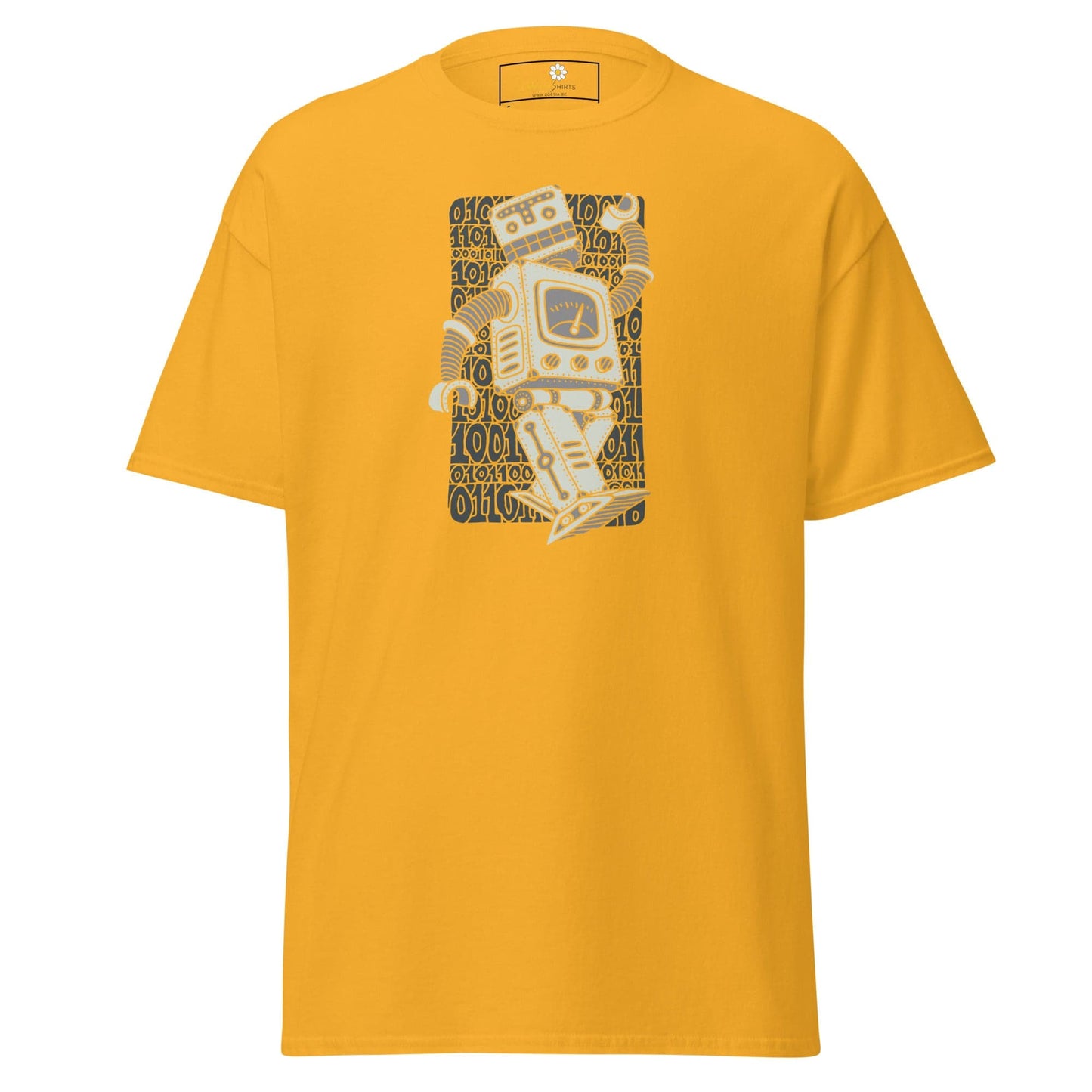 Unisex classic t-shirt - FANTASY ROBOTS NEVER DIE - REGULAR - Gold / S