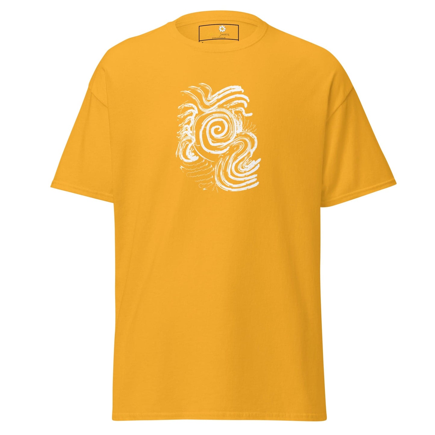 Unisex classic tee - ABSTRACT SUNLIGHT WAVES - REGULAR - Gold / S