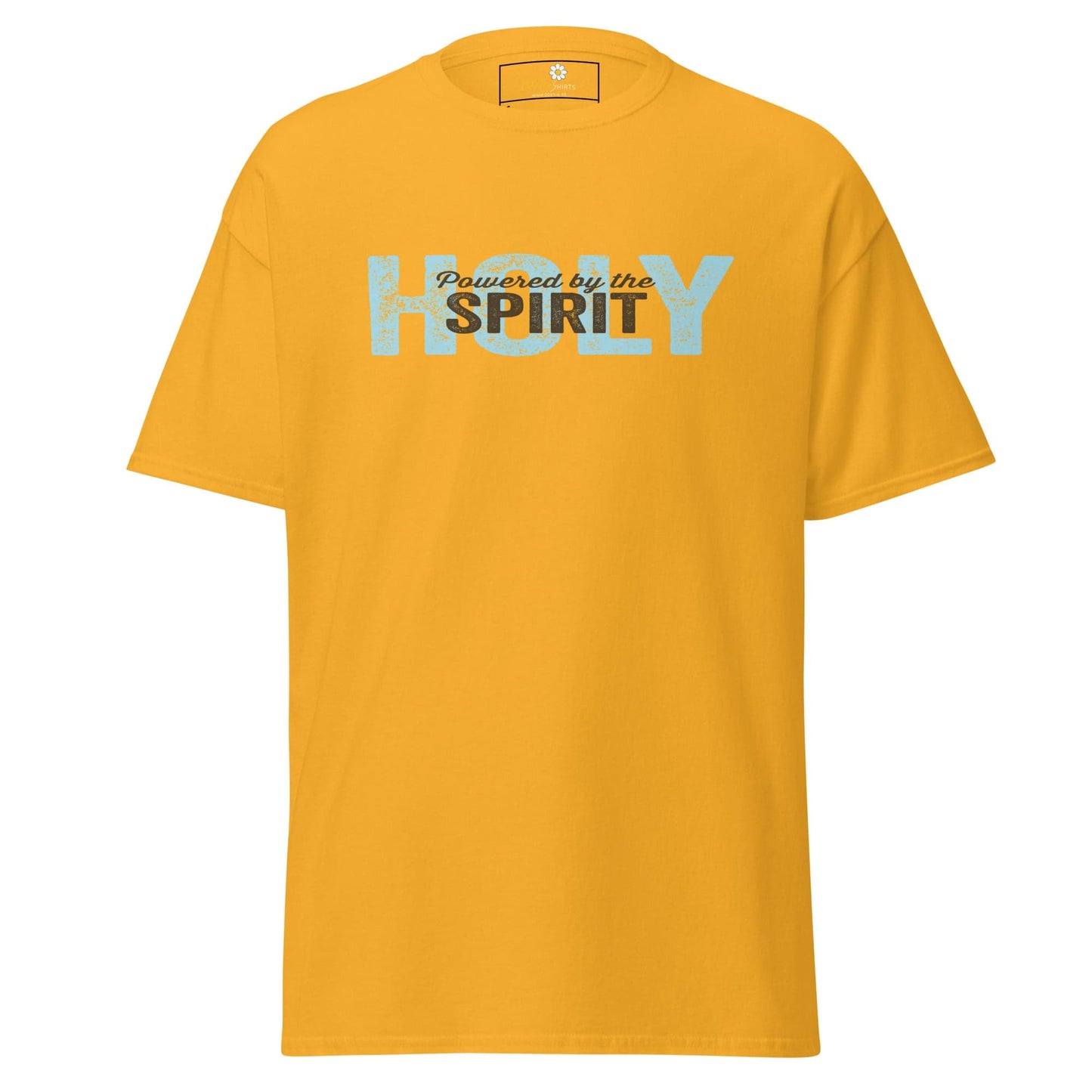Unisex classic tee - SPIRITUAL POWERED HOLY SPIRIT - REGULAR - Gold / S