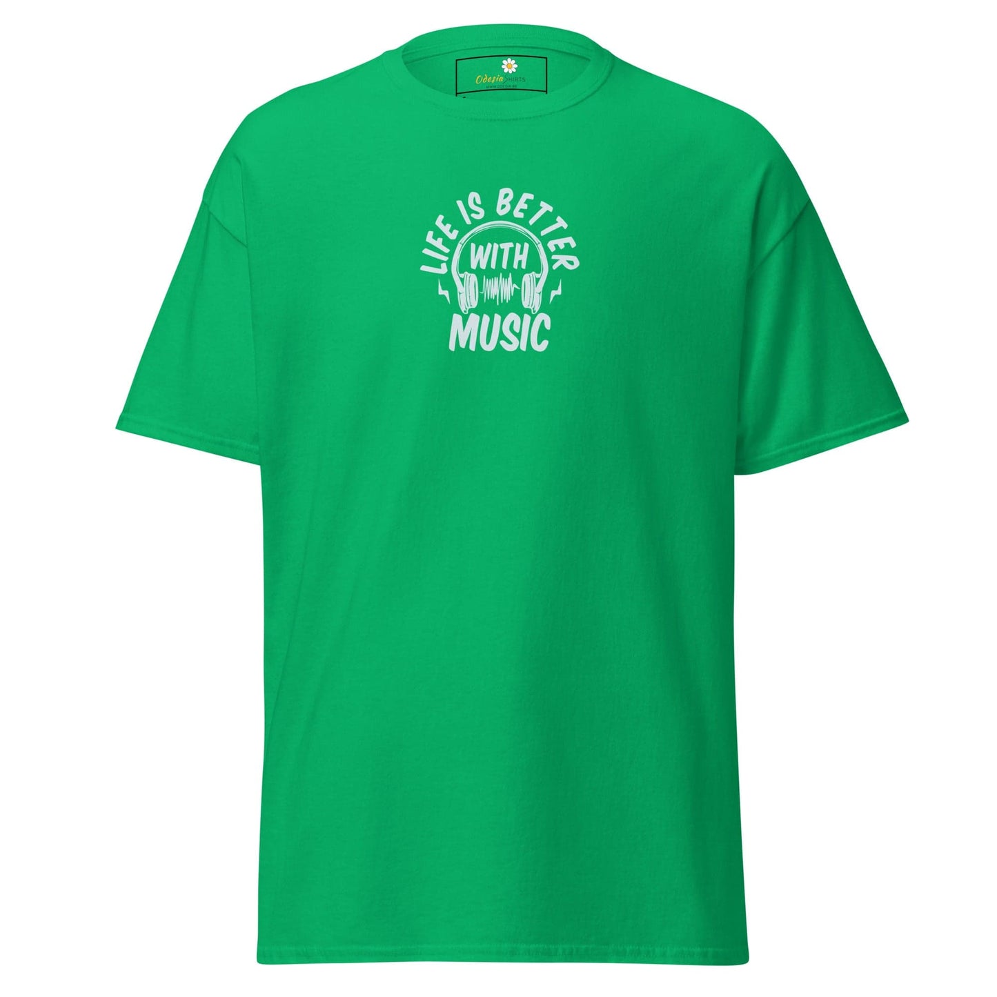 Unisex classic tee - MUSIC IS BETTER - REGULAR - Irish Green / S