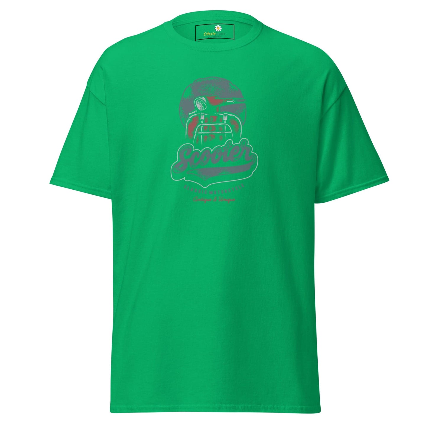 Unisex classic t-shirt - VINTAGE SCOOTER - REGULAR - Irish Green / S