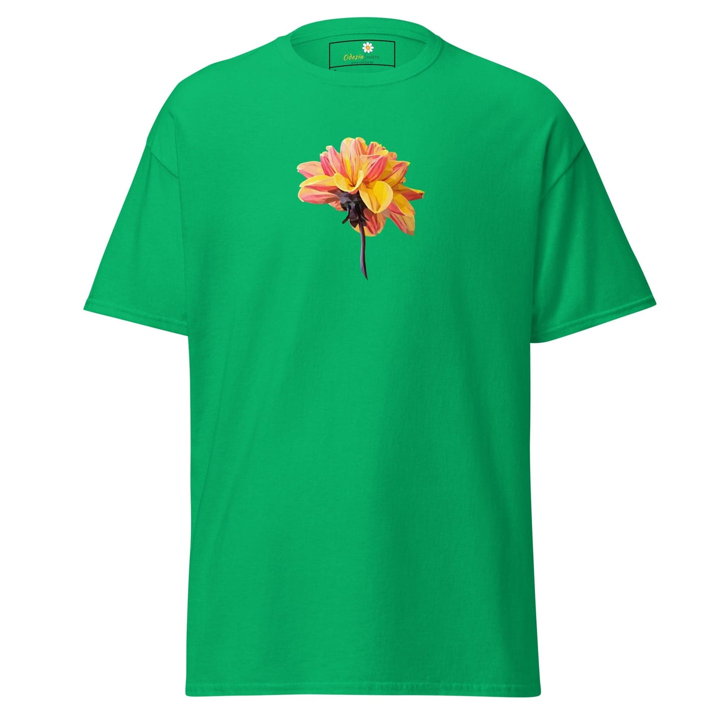 Unisex classic t-shirt - NATURE RED YELLOW FLOWER - REGULAR - Irish Green / S