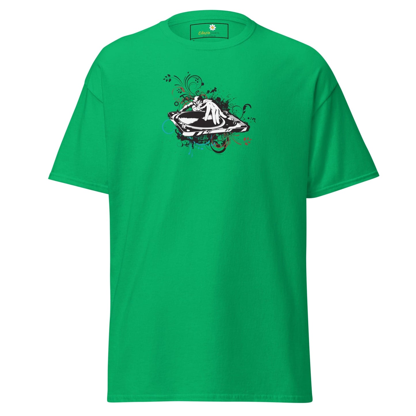 Unisex classic tee - MUSIC DISK JOCKEY - REGULAR - Irish Green / S