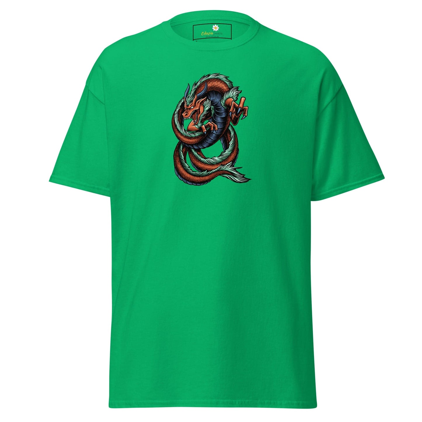 Unisex classic tee - MYSTIC RED GREEN DRAGON - REGULAR - Irish Green / S