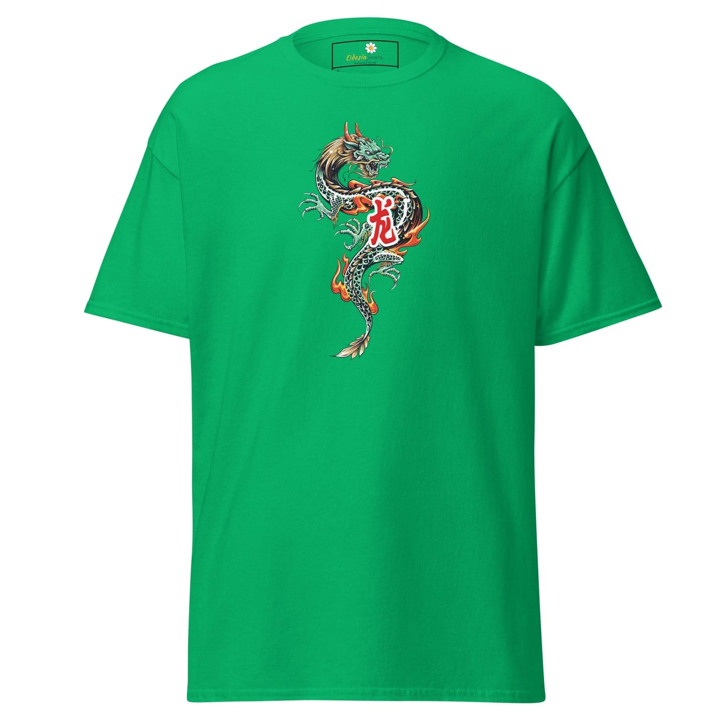 Unisex classic tee - MYSTIC GREEN DRAGON - REGULAR - Irish Green / S
