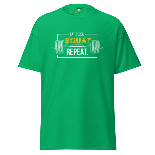 Unisex classic t-shirt - SPORT SQUAT REPEAT - REGULAR - Irish Green / S