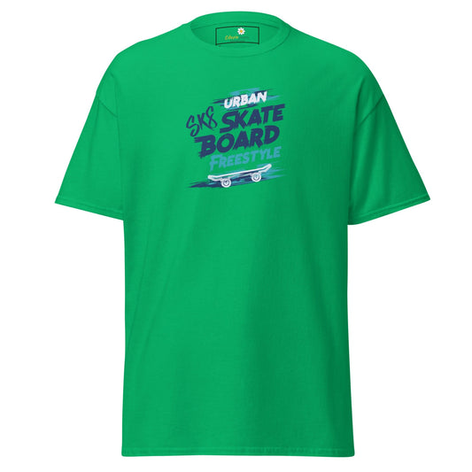 Unisex classic t-shirt - SPORT SKATEBOARD FREESTYLE - REGULAR - Irish Green / S