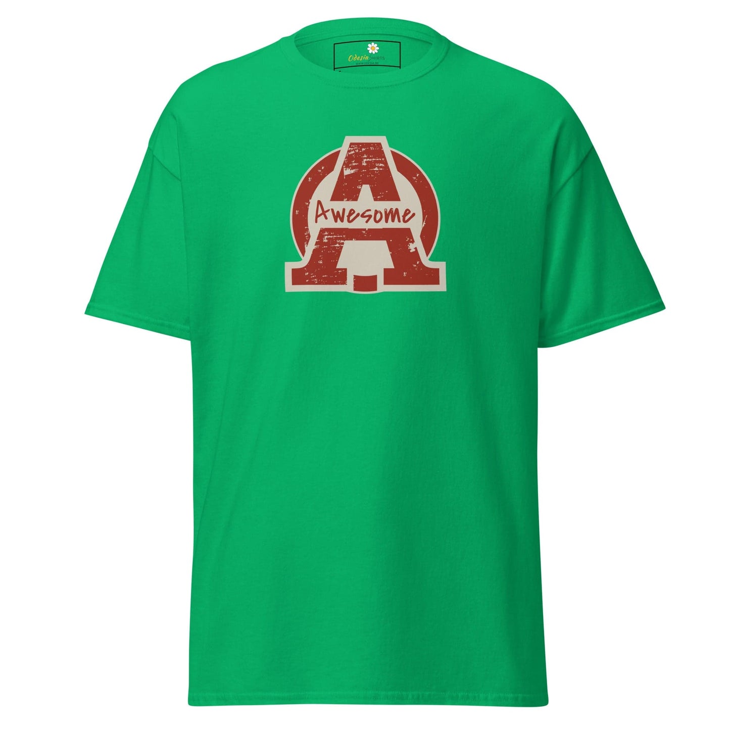 Unisex classic t-shirt - TEXT AWESOME - REGULAR - Irish Green / S