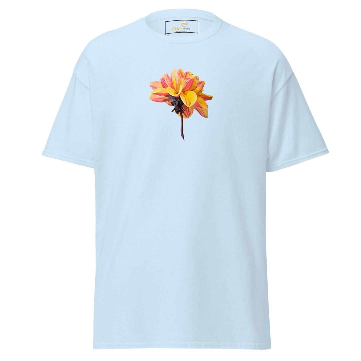 Unisex classic t-shirt - NATURE RED YELLOW FLOWER - REGULAR - Light Blue / S